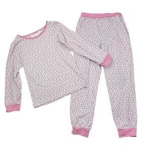 Royal Standard Pink Hearts Pajama Set, Size 6